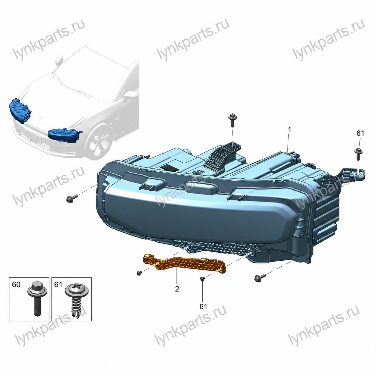 Правая фара ZEEKR 001